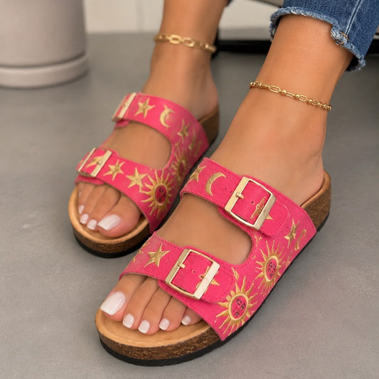 Sandales Femme à Double Boucle – Confort Premium & Style Original